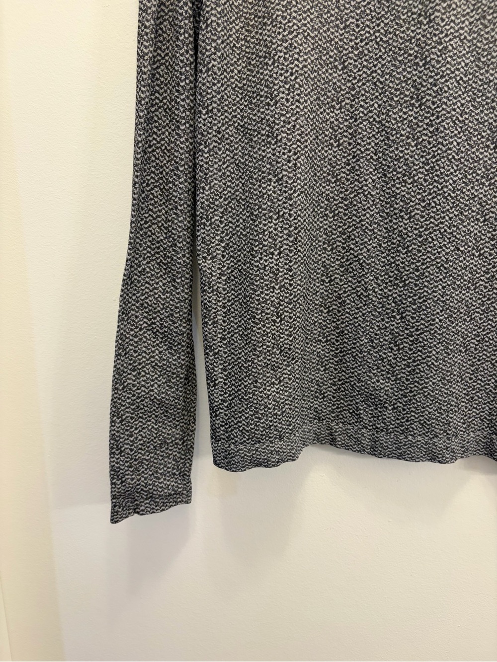 Athleta Gray Marled Funnel Cowl Neck Turtleneck Long Sleeve Top M - Picture 4 of 9